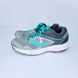 Saucony Cohesion 10 Gray Blue Running Shoes Women’s 7 Trainer